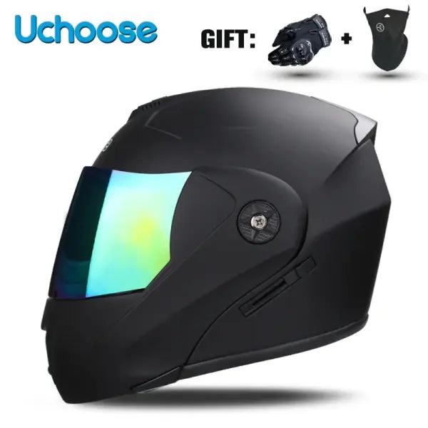 DOT Certified Unisex Helmet ABS Double Lens Maximum Safety - 8 / M