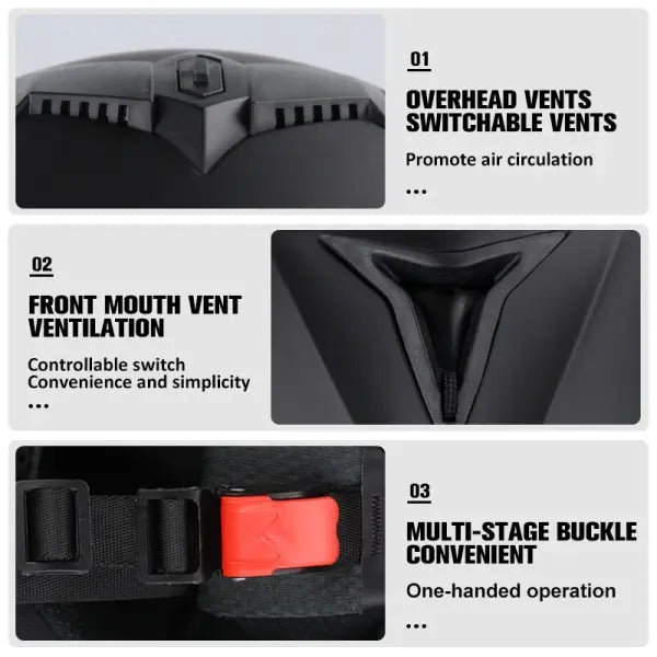 DOT Certified Unisex Helmet ABS Double Lens Maximum Safety