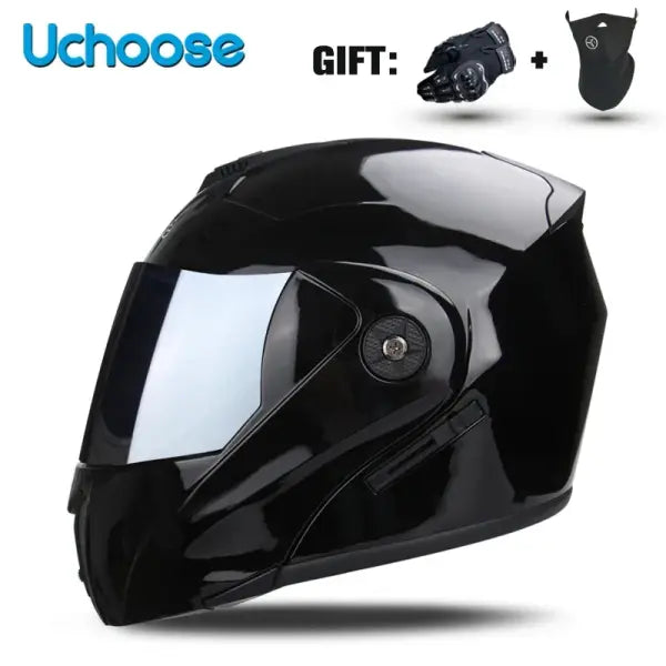 DOT Certified Unisex Helmet ABS Double Lens Maximum Safety - 3 / S