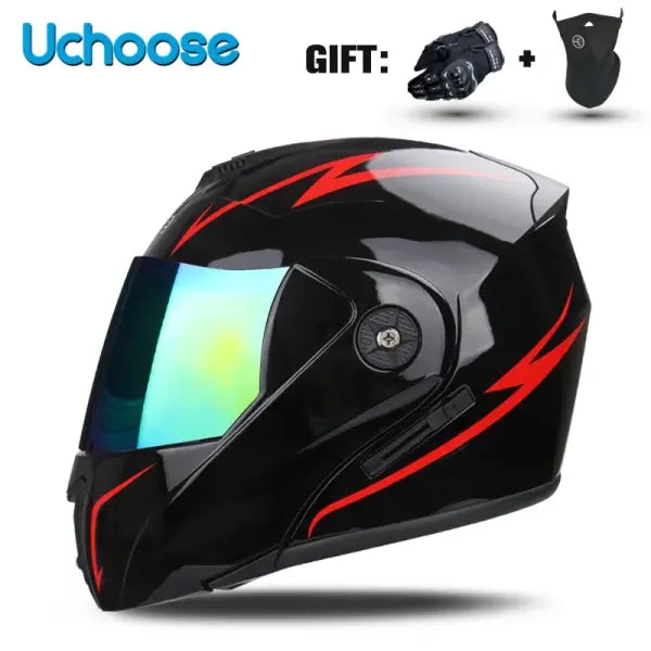 DOT Certified Unisex Helmet ABS Double Lens Maximum Safety - 16 / M