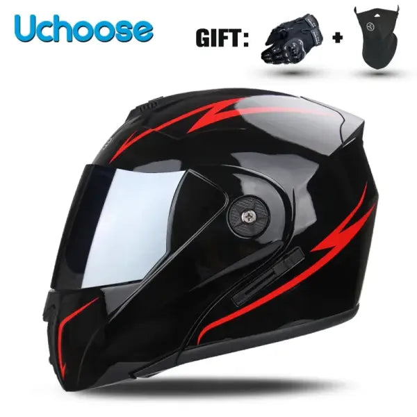 DOT Certified Unisex Helmet ABS Double Lens Maximum Safety - 15 / S