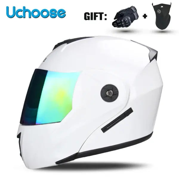 DOT Certified Unisex Helmet ABS Double Lens Maximum Safety - 12 / M