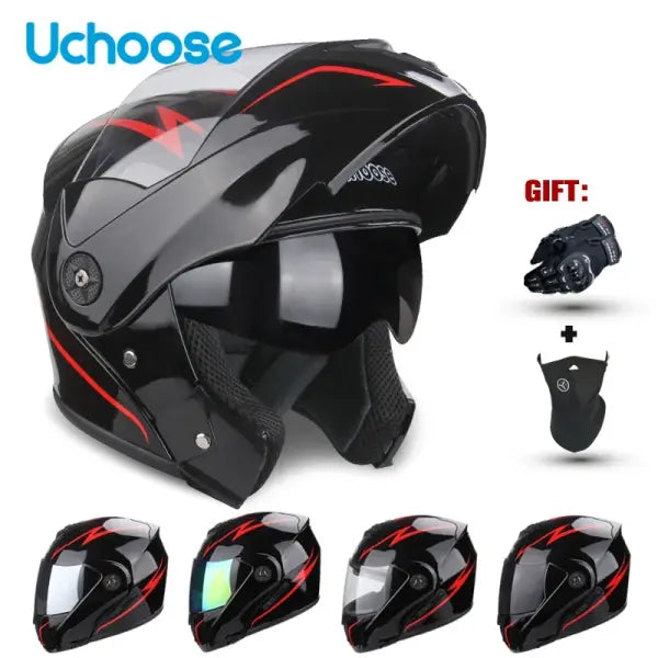 DOT Certified Unisex Helmet ABS Double Lens Maximum Safety