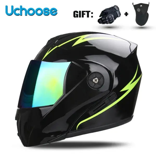 DOT Certified Unisex Helmet ABS Double Lens Maximum Safety - 20 / XL