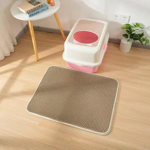Double Layer Waterproof Cat Litter Mat – Non-Slip, Washable Pad Gift - Himpall