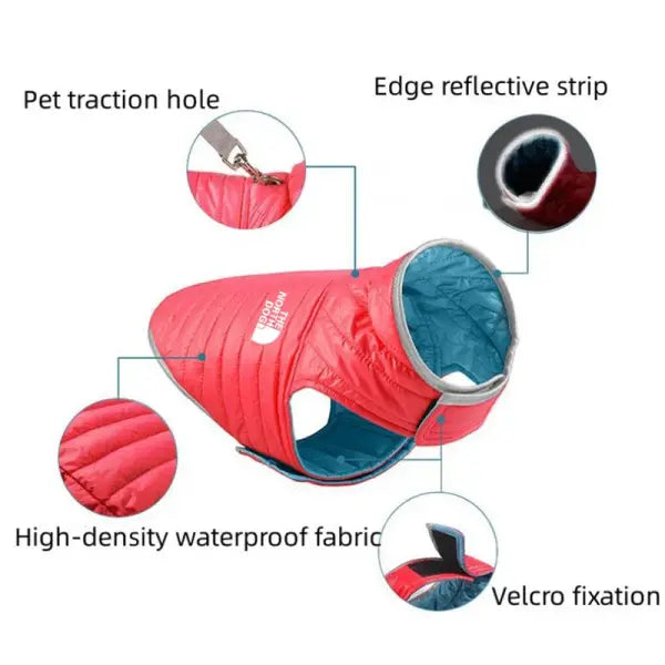 Double-Sided Winter Dog Coat – Warm Soft Vest for Small & Medium Dogs Chihuahua Puppy Clothes