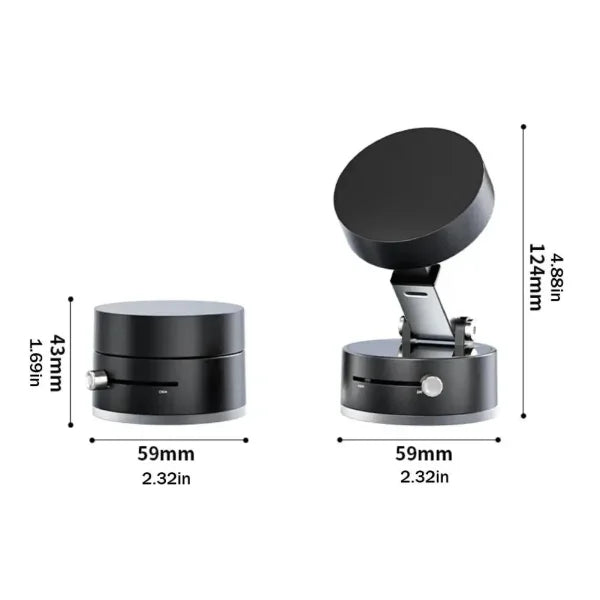 Double-Sided Magnetic Car Phone Holder – Ultra Stable Suction Mount - Himpall