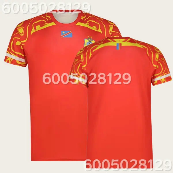 DR Congo Football Jersey Rope Type Breathable Y2k Streetwear Top - T353627 / 4XL