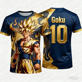 Dragon Ball Football Jersey 3D Printed Polyester – Hip Hop Anime Style
