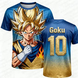 Dragon Ball Football Jersey 3D Printed Polyester – Hip Hop Anime Style