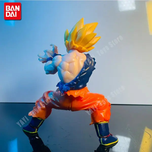 Bandai Dragon Ball Z Son Goku Anime Figure Battle Damage Statue - No Box