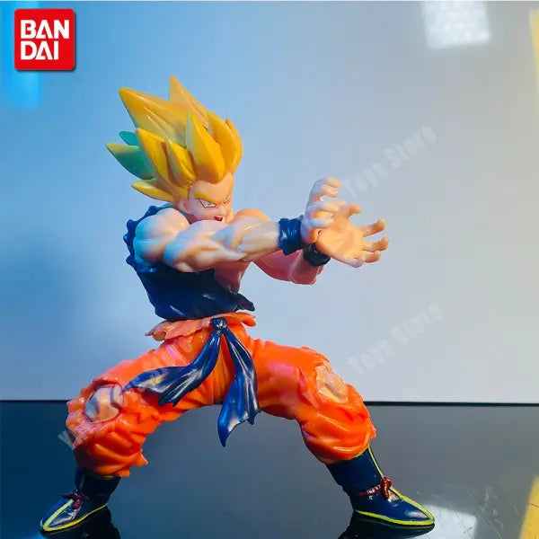 Bandai Dragon Ball Z Son Goku Anime Figure Battle Damage Statue - No Box