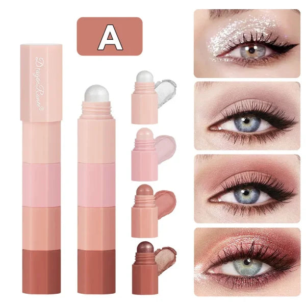 Dragon Ranee 4-Color Lazy Eyeshadow Pencil in Silkworm Pearlescent Finish - Himpall