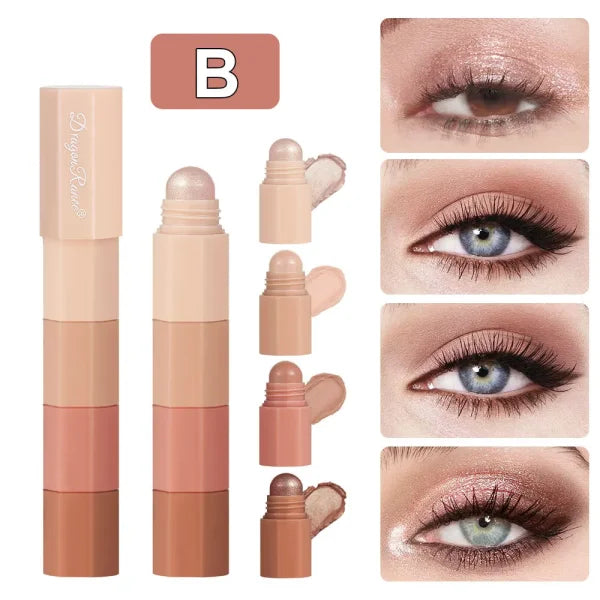 Dragon Ranee 4-Color Lazy Eyeshadow Pencil in Silkworm Pearlescent Finish - Himpall