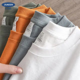 Dukeen 280gsm Oversized Cotton T-Shirt for Men – Summer Short Sleeve Casual Solid Color Tee