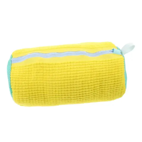 Durable Shoe Washing Machine Bag for All Shoe Types-Yellow with Blue Zipper,Ideal for Sneakers and Casual Shoes,Laundry