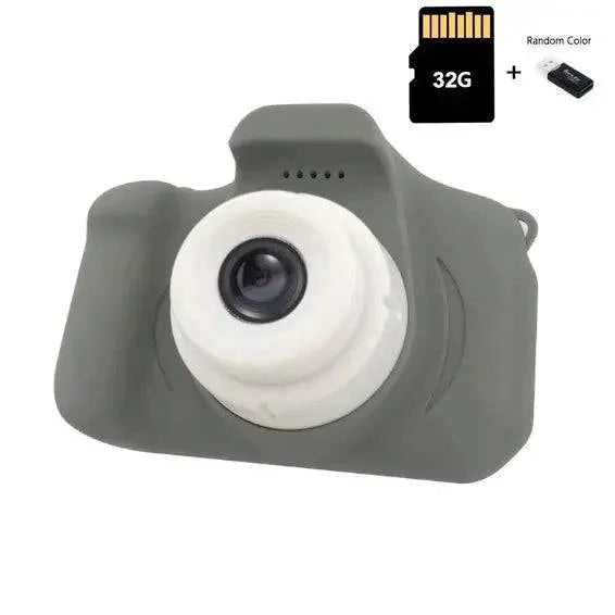 Waterproof Kids Camera - Grey 32G TF Card