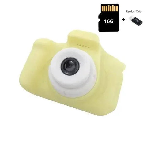 Waterproof Kids Camera - Yellow 16G TF Card