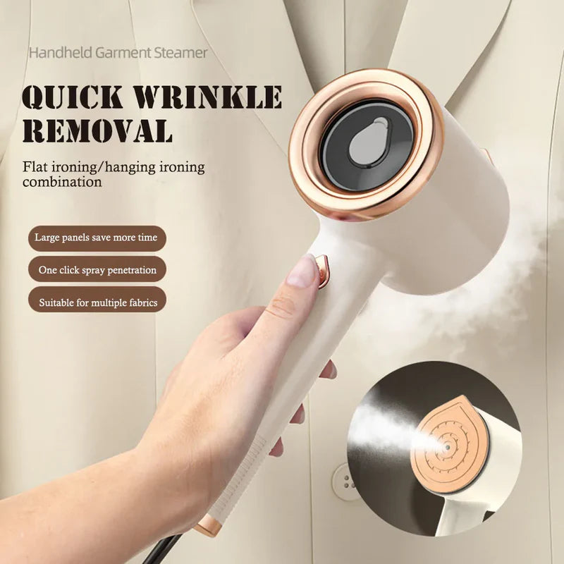 Portable Handheld Steam Iron and Garment Steamer Ironing Machine - Hair Remover
