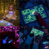 Luminous Drawing Tablet with Flashlight Marker