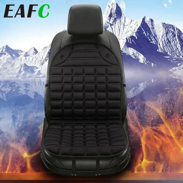 EAFC 12V Heated Car Seat Cushion – Winter Heating Pad & Warmer Seat Protector for Vehicles