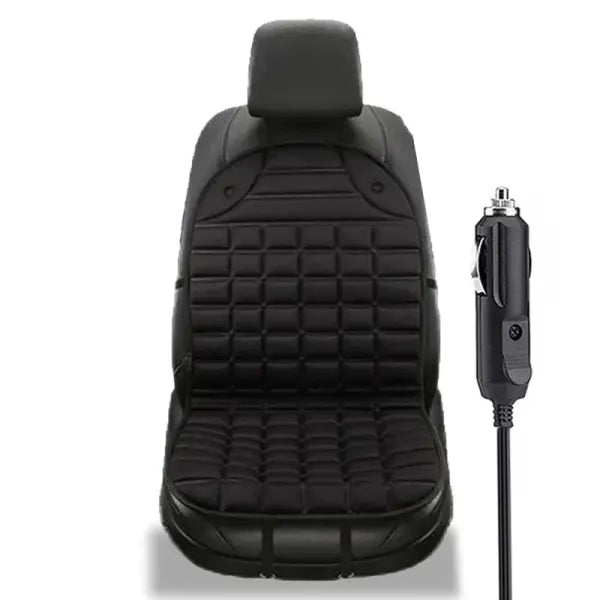 EAFC 12V Heated Car Seat Cushion – Winter Heating Pad & Warmer Seat Protector for Vehicles - 1pcs black