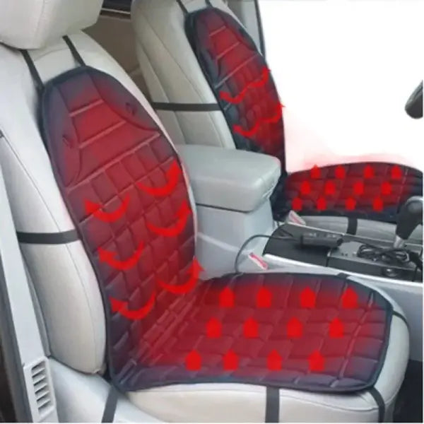 EAFC 12V Heated Car Seat Cushion – Winter Heating Pad & Warmer Seat Protector for Vehicles