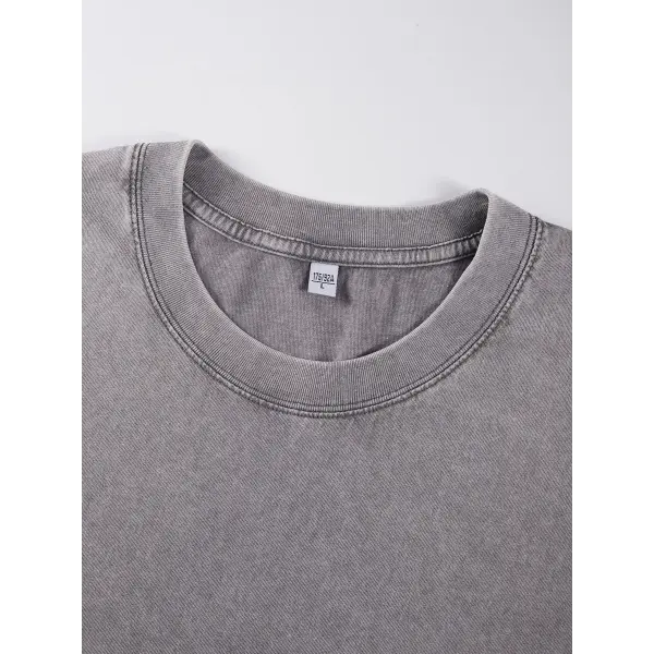 Carnivorous Plant Graphic T-Shirt for Men – Washed Cotton Breathable Casual Summer Tee Short Sleeve Crewneck