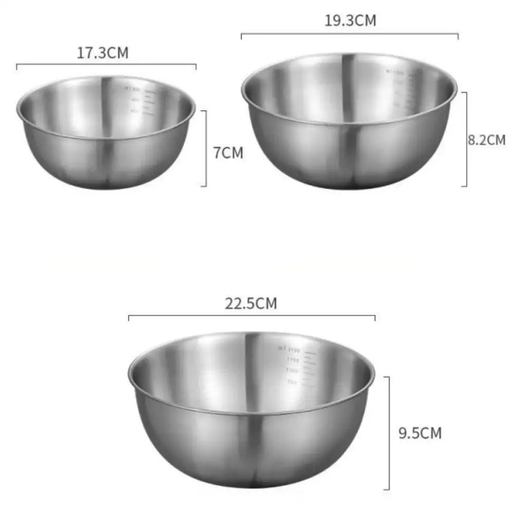 Eco-Friendly Stainless Steel Bowl - 3 Sizes