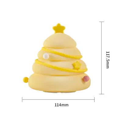 USB Rechargeable Christmas Tree Silicone Night Light Table Lamp - 500mah / Christmas Tree Warm Light