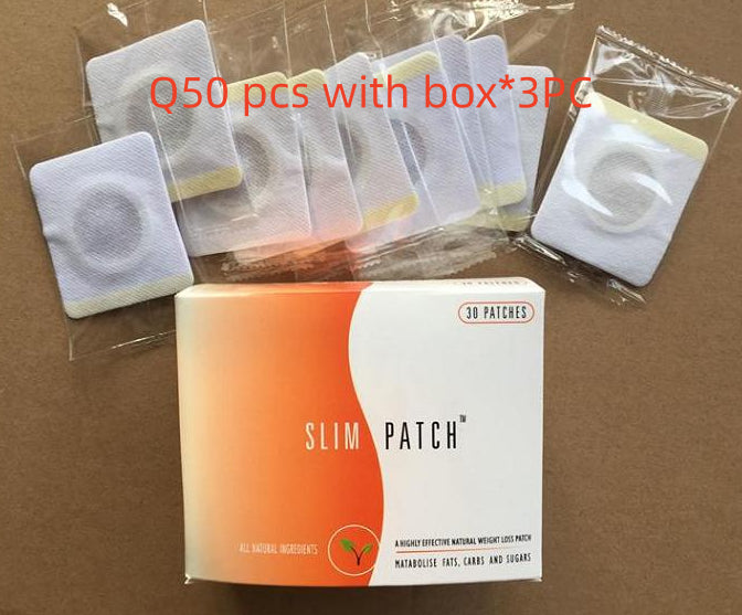 Navel Belly Button Patch Slimming Patch Abdomen Magnetic Detox Sticker - Q50 pcs with box 3pcs
