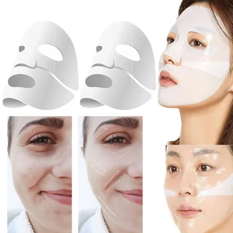 Collagen Wrinkle Remover Facial Mask Deep Moisturizing Whitening Soluble Hydrogel Mask Smooth Brighten Korean Skin Care