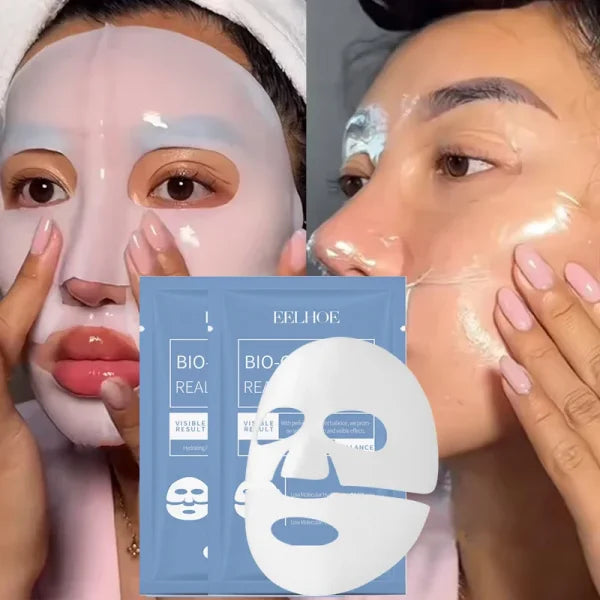 Collagen Wrinkle Remover Facial Mask Deep Moisturizing Whitening Soluble Hydrogel Mask Smooth Brighten Korean Skin Care