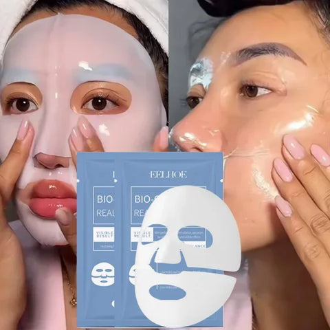 Collagen Wrinkle Remover Facial Mask Deep Moisturizing Whitening Soluble Hydrogel Mask Smooth Brighten Korean Skin Care