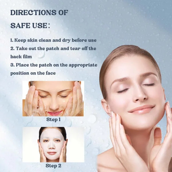 Collagen Wrinkle Remover Facial Mask Deep Moisturizing Whitening Soluble Hydrogel Mask Smooth Brighten Korean Skin Care