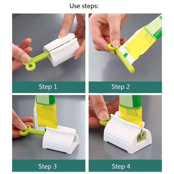 Toothpaste Tube Squeezer Tool for Unisex Use (White) Smooth Dispensing