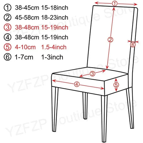 Elastic Chair Cover for Dining & Living Room - Universal Size Durable Seat Protector