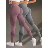 Elastic High Waist Leggings Women Knitted Solid Tights Seamless Butt Lift Fitness Yoga Fashion Skinnly Gym Sports