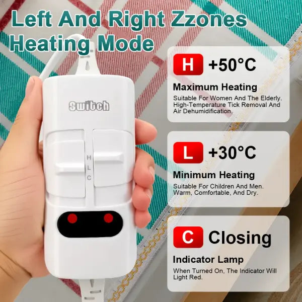 Thick Electric Heating Blanket 220V with Thermostat – Winter Body Warmer 70×150 / 120×150 / 150×180 cm