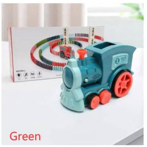 Electric Domino Train - Fun & Educational Train Set for Kids - Green / 120PCS