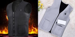 Electric Heated Vest for Outdoor Riding Skiing and Fishing Activities - Himpall