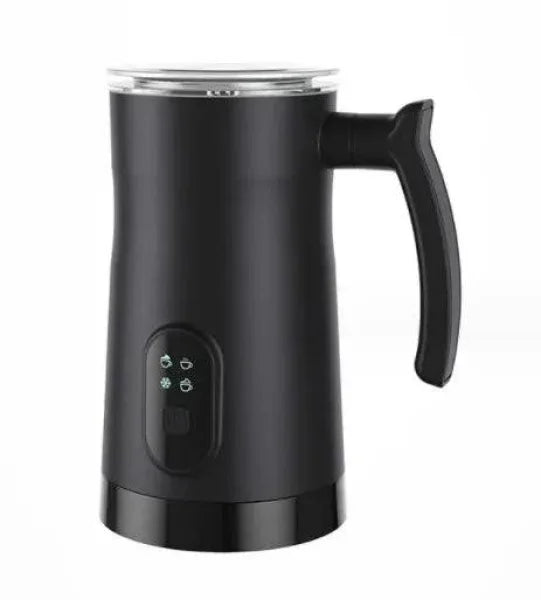 Electric Milk Frother – Stainless Steel Whipping Machine for Perfect Foam - Black1 / EU