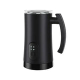 Electric Milk Frother Stainless Steel Whipping Machine for Perfect Foam - Black