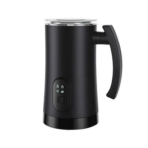 Electric Milk Frother – Stainless Steel Whipping Machine for Perfect Foam - Black