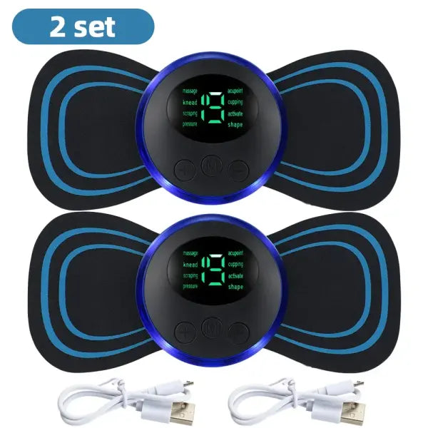 Electric Neck Massager EMS Muscle Massage Stimulator Low Frequency Instrument Back Cervical Calf Patches Pain Joints