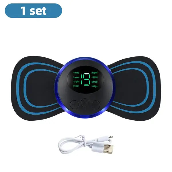 Electric Neck Massager EMS Muscle Massage Stimulator Low Frequency Instrument Back Cervical Calf Patches Pain Joints