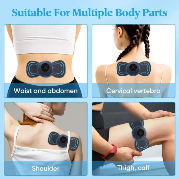 Electric Neck Massager EMS Muscle Massage Stimulator Low Frequency Instrument Back Cervical Calf Patches Pain Joints