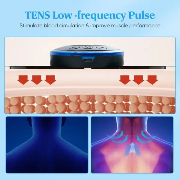 Electric Neck Massager EMS Muscle Massage Stimulator Low Frequency Instrument Back Cervical Calf Patches Pain Joints