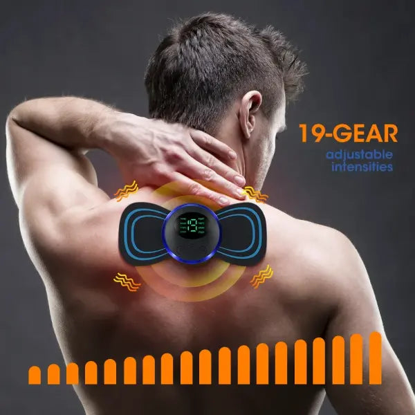 Electric Neck Massager EMS Muscle Massage Stimulator Low Frequency Instrument Back Cervical Calf Patches Pain Joints