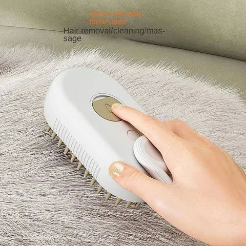 Electric Pet Brush – 3-in-1 Grooming Tool for Cats & Dogs